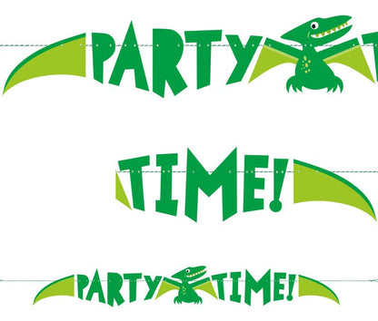 Girlande Kindergeburtstag Dino Party Dinosaurier Roar