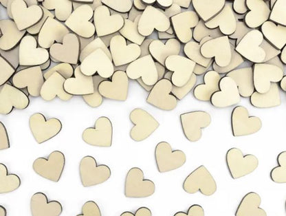 Konfetti Herzen Holz Kreis Hochzeit Geburtstag