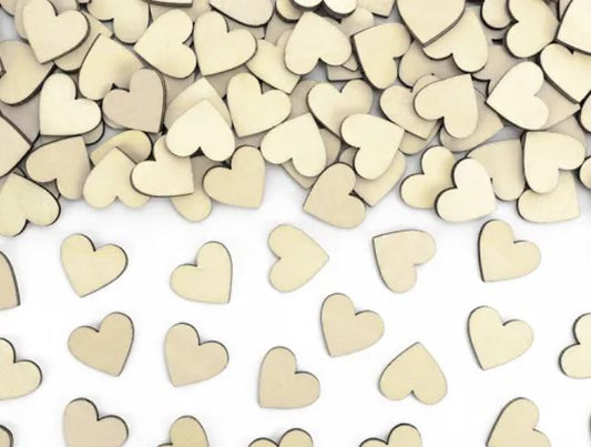 Konfetti Herzen Holz Kreis Hochzeit Geburtstag