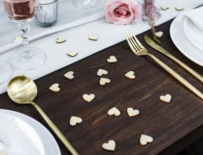 Konfetti Herzen Holz Kreis Hochzeit Geburtstag
