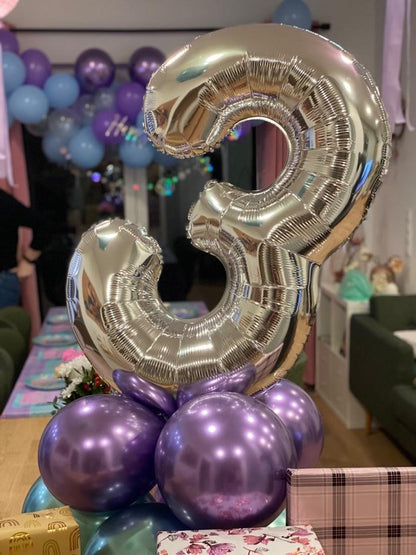 Glossy Ballons Lila