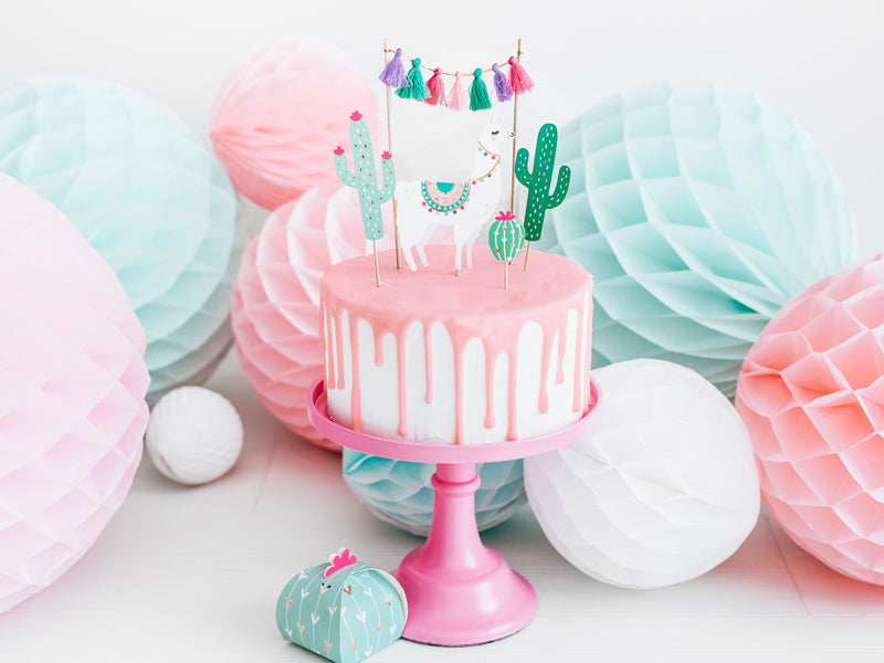 Lama Party Geburtstag Dekoration Caketopper Tortendeko Kuchendeko Kaktus