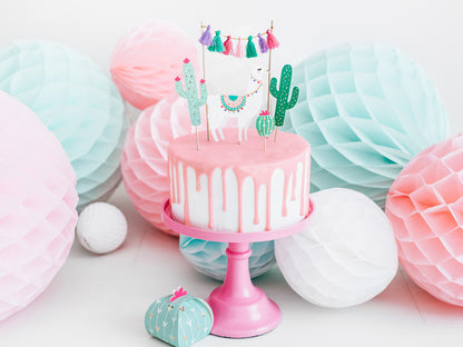 Lama Party Geburtstag Dekoration Caketopper Tortendeko Kuchendeko Kaktus