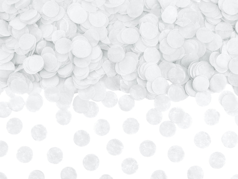 Konfetti Seidenpapier Papier Weiss