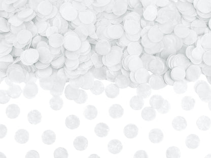 Konfetti Seidenpapier Papier Weiss