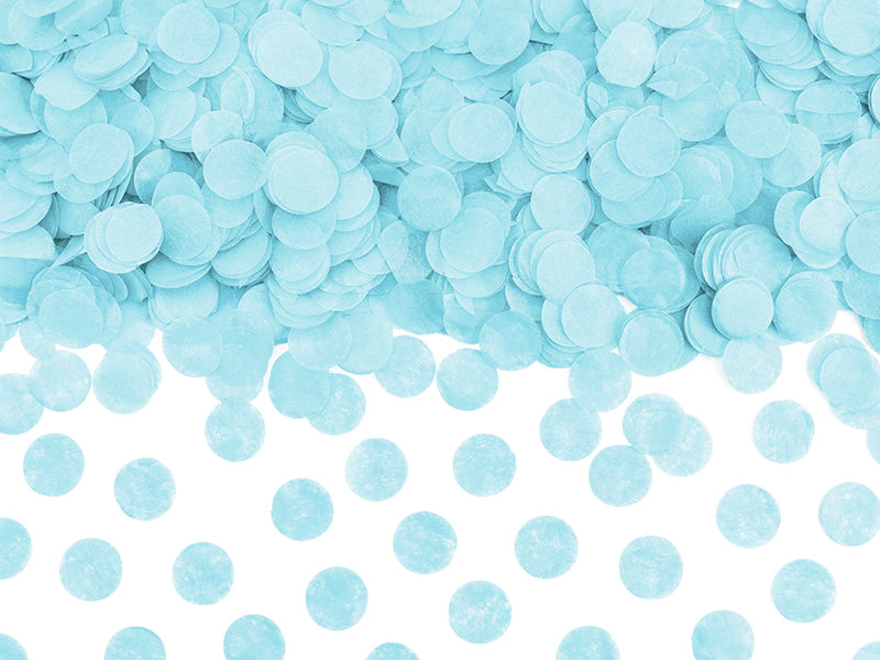 Konfetti Seidenpapier Papier Blau Hellblau