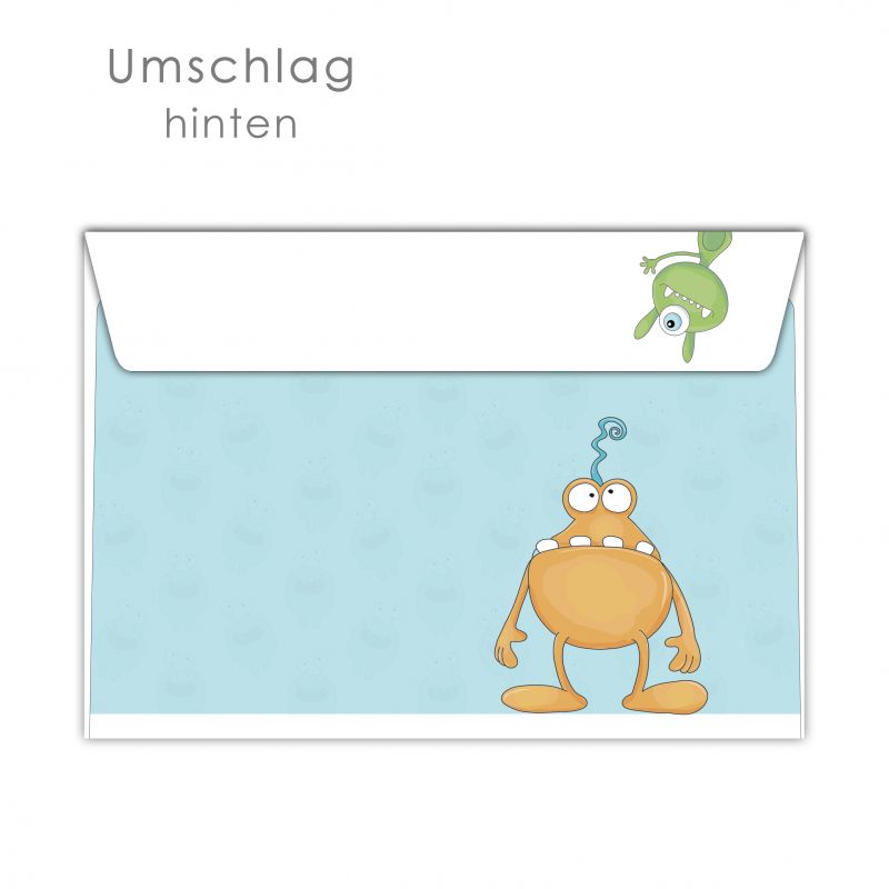 Monster Party Geburtstag Einladung