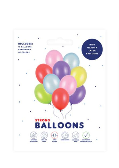 Latexballons Metallic Farben Regenbogen Bunt Mix