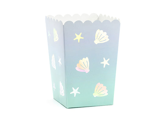 Narwal Party Geburtstag Popcornbox Muscheln