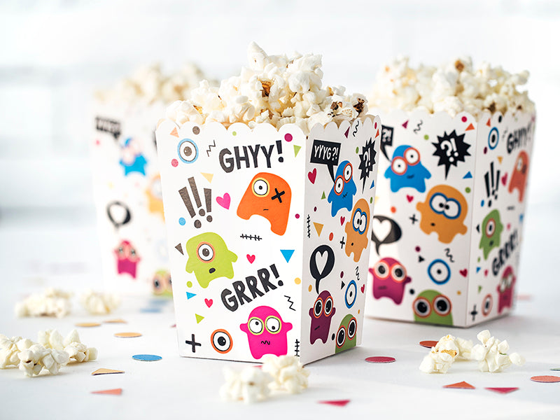 Monster Party Geburtstag Popcornbox