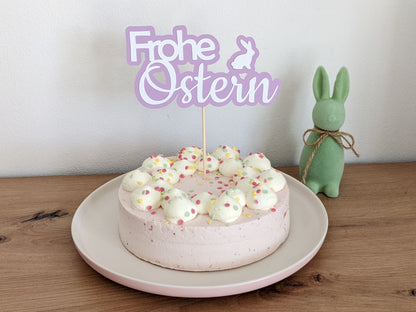 Caketopper Kuchen Deko Tischdeko Tortenstecker Frohe Ostern Hase Pastell 