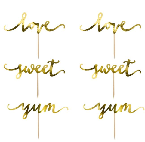 Caketopper Love Yum Sweet