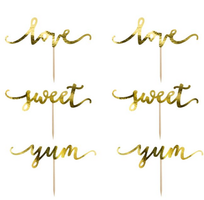 Caketopper Love Yum Sweet
