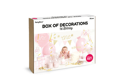 1. Geburtstag Mädchen Party Rosa Gold 1st Birthday one 