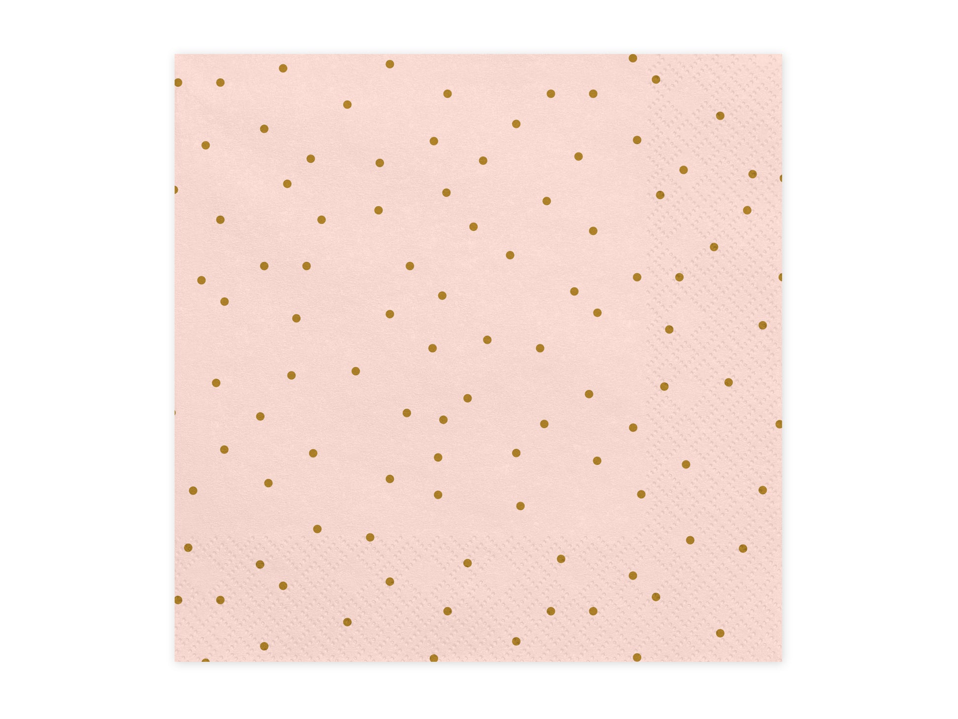 Servietten Rosa Gold Punkte