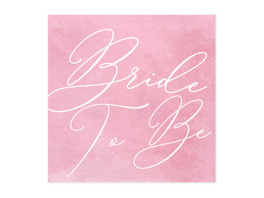 Bride to be Servietten Rosa Rose Tischdeko