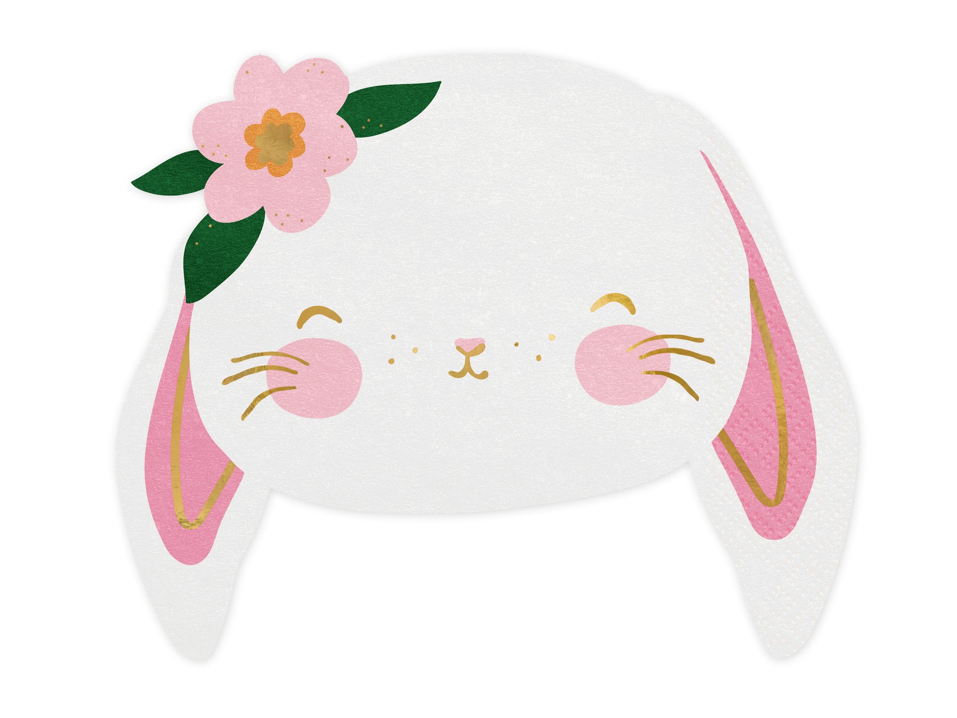 Ostern Servietten Hase Häschen Süß Partygeschirr Rosa Gold Tischdeko