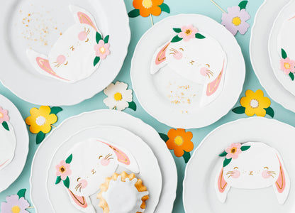 Ostern Servietten Hase Häschen Süß Partygeschirr Rosa Gold Tischdeko
