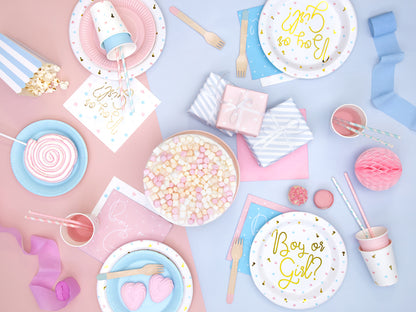 Partybecher Pappbecher Gender Reveal Baby Party Babyshower Junge oder Mädchen