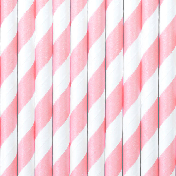 Papiertrinkhalme in Rosa / Pink