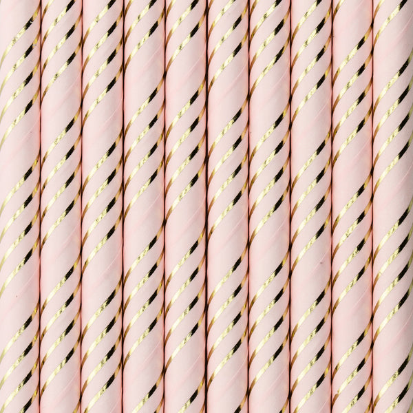 Papiertrinkhalme in Rosa / Pink
