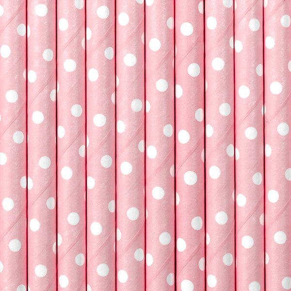 Papiertrinkhalme in Rosa / Pink
