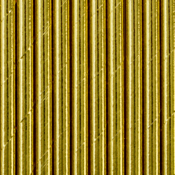 Trinkhalme Strohhalme Papiertrinkhalme Gold