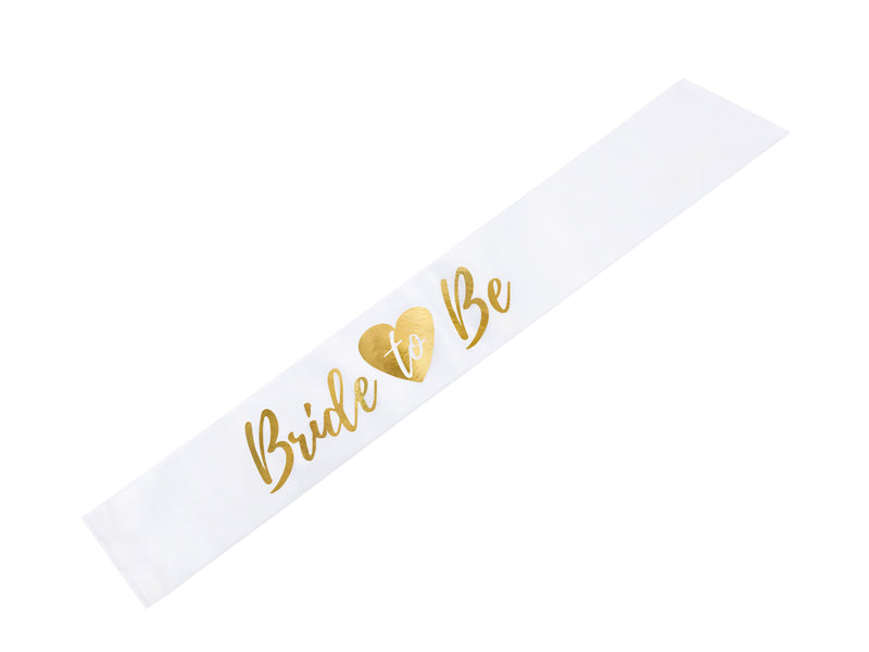 Schärpe Brautparty Bride to be Party Rosegold Gold