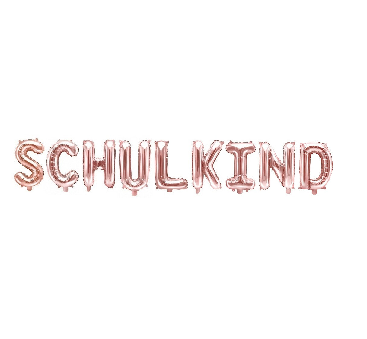 Schulkind Schriftzug Folienballons Einschulung Schulstart Schulanfang Deko Rosegold