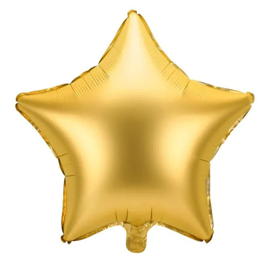 Folienballon Stern Gold Matt