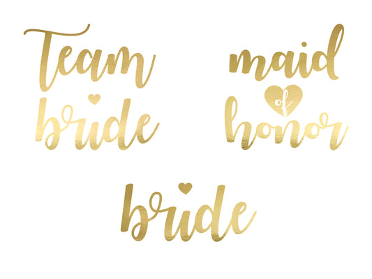 Tattoos Team Bride Gold