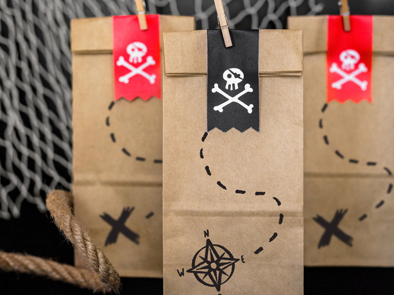 Piraten Party Geburtstag Mitgebsel Geschenke Mitgebseltüte Tüte Papiertüte