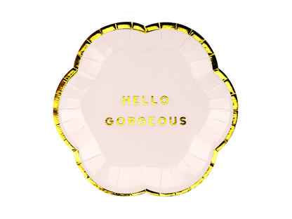 Partyteller Pappteller Baby Party Babyshower Junge oder Mädchen Rosa Gold