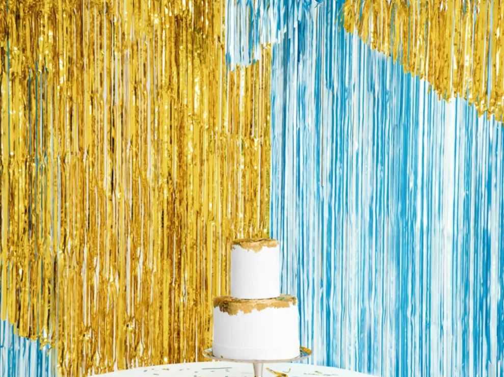 Glittervorhang Vorhang Backdrop Deko in Rosegold oder Gold Foto Party Hintergrund