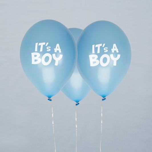 Latexballons It's a Boy Blau Baby Party