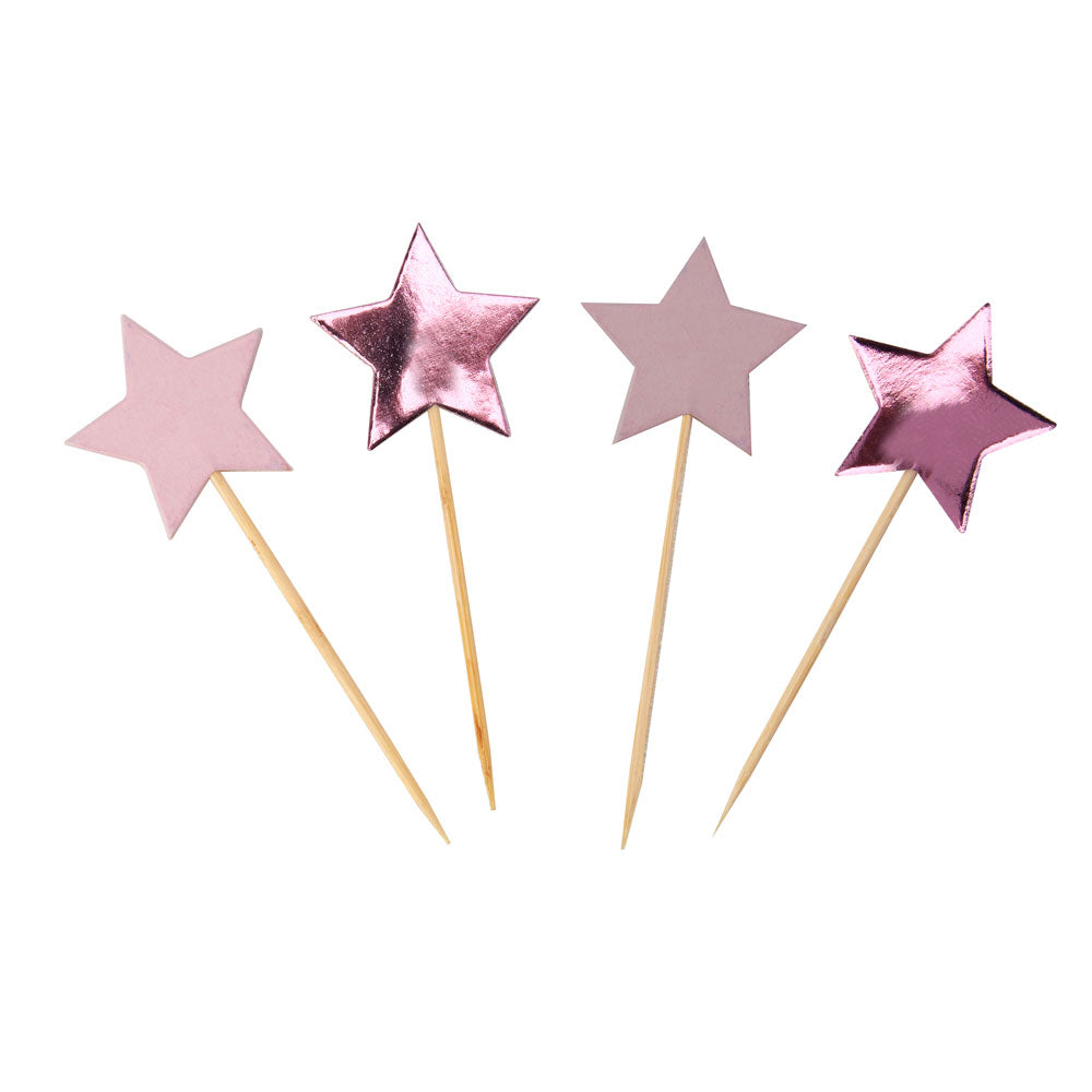 Caketopper Sterne Pink
