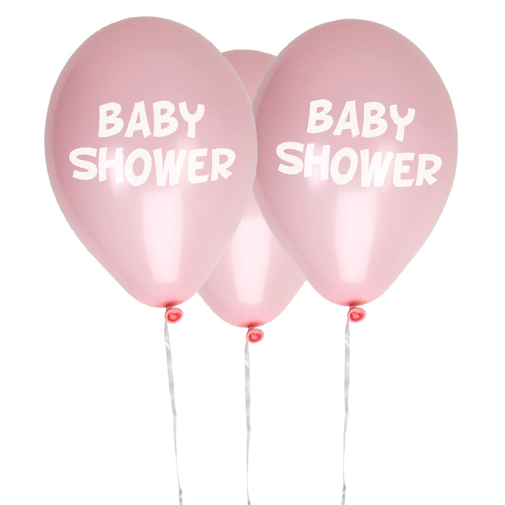 Luftballons Baby Party Metallic Pink Rosa Mädchen Sterne