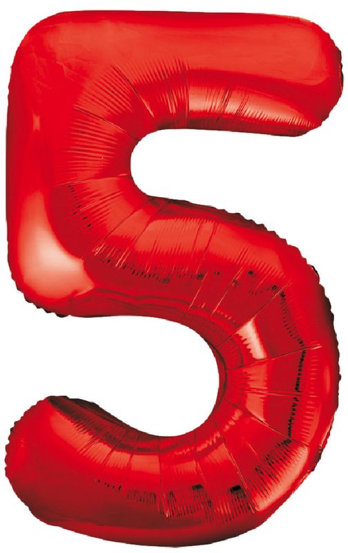 Zahlenballon Rot