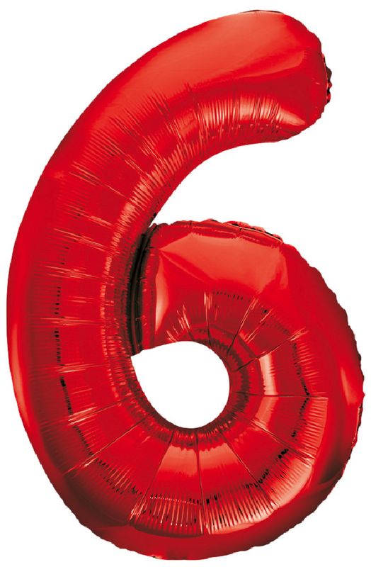 Zahlenballon Rot