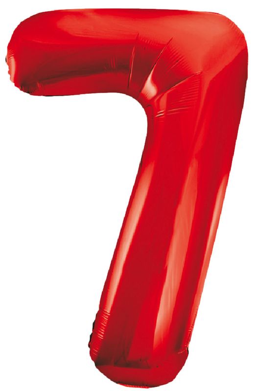 Zahlenballon Rot