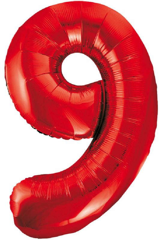Zahlenballon Rot