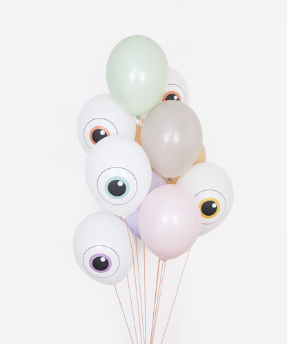 Monster Party Luftballons Geburtstag Halloween Augen Ballons Pastell