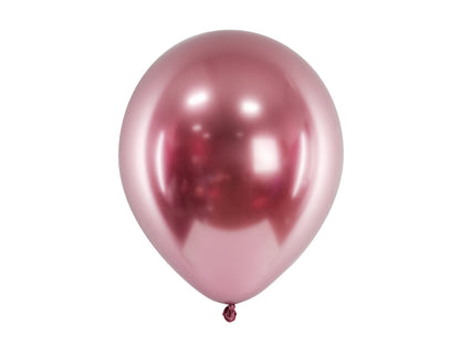Glossy Ballons in Rosegold Rosa Elegant Metallic glänzend Hochzeit