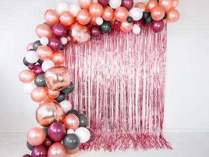 Glittervorhang Vorhang Backdrop Deko in Rosegold oder Gold Foto Party Hintergrund