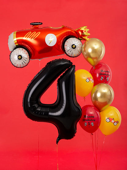 Rennauto Autorennen Party Latexballons Luftballons