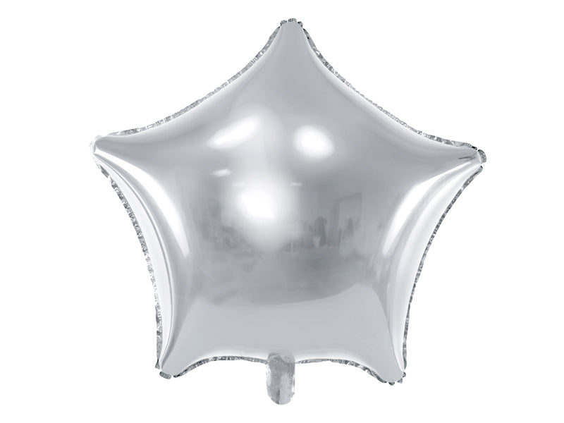 Folienballon Stern Silber