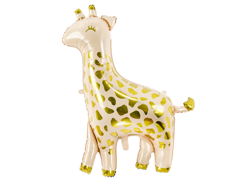 Folienballon Giraffe Gold Rosa 