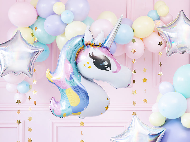 Folienballon Einhorn Party Geburtstag Pastell