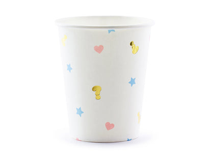Partybecher Pappbecher Gender Reveal Baby Party Babyshower Junge oder Mädchen