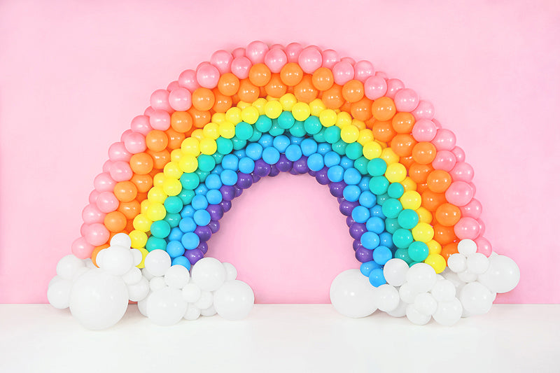 Rainbow Latexballons Metallic